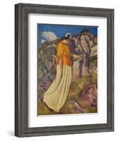 'The Yellow Skirt', 1914-Derwent Lees-Framed Giclee Print