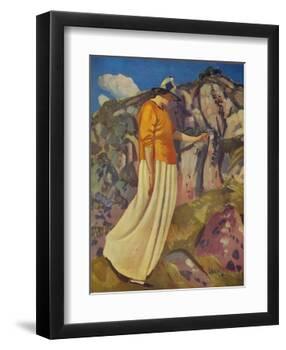 'The Yellow Skirt', 1914-Derwent Lees-Framed Giclee Print