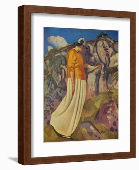 'The Yellow Skirt', 1914-Derwent Lees-Framed Giclee Print