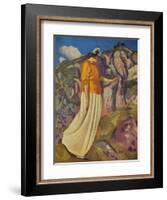 'The Yellow Skirt', 1914-Derwent Lees-Framed Giclee Print