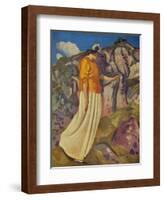 'The Yellow Skirt', 1914-Derwent Lees-Framed Giclee Print