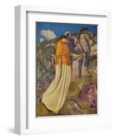 'The Yellow Skirt', 1914-Derwent Lees-Framed Giclee Print