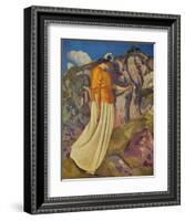 'The Yellow Skirt', 1914-Derwent Lees-Framed Giclee Print