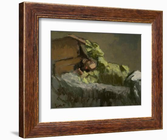 The Yellow Sleeve, 1903-1904 (Oil on Canvas)-Walter Richard Sickert-Framed Giclee Print