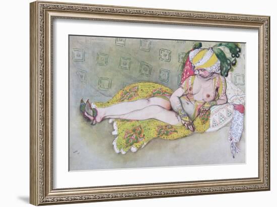 The Yellow Sultan's Wife, 1916-Léon Bakst-Framed Giclee Print