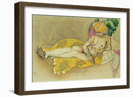 The Yellow Sultana, 1916-Leon Bakst-Framed Giclee Print