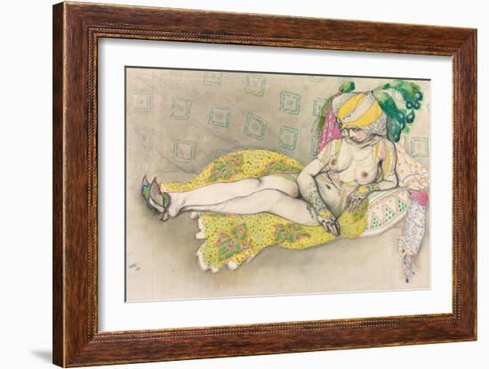 The Yellow Sultana, 1916-Leon Bakst-Framed Giclee Print