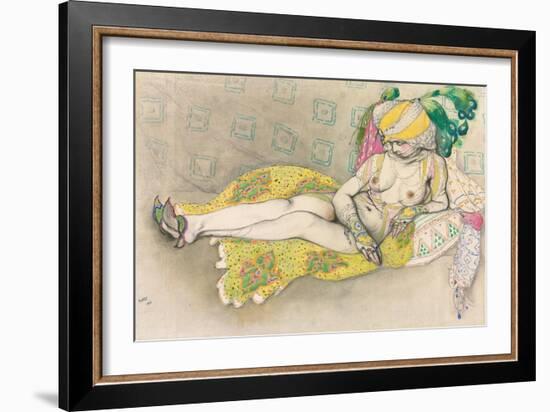 The Yellow Sultana, 1916-Leon Bakst-Framed Giclee Print