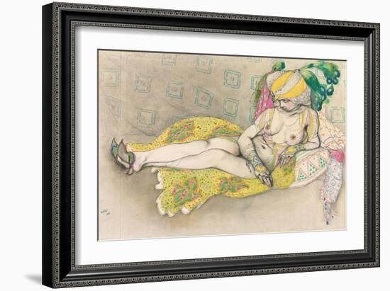 The Yellow Sultana, 1916-Leon Bakst-Framed Giclee Print