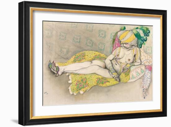 The Yellow Sultana, 1916-Leon Bakst-Framed Giclee Print