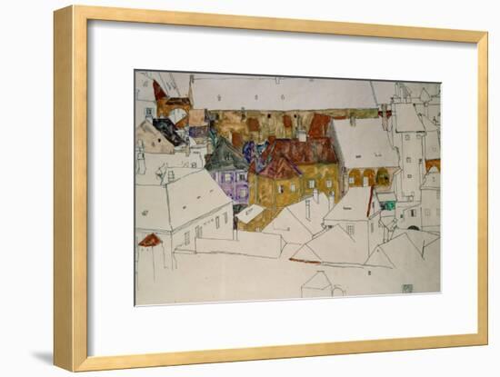 The Yellow Town, 1914-Egon Schiele-Framed Giclee Print