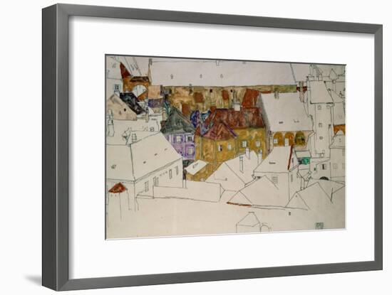 The Yellow Town, 1914-Egon Schiele-Framed Giclee Print