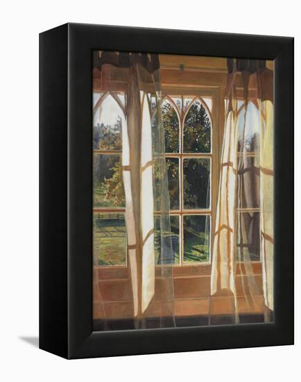 The yellow window, 2013,-Helen White-Framed Premier Image Canvas