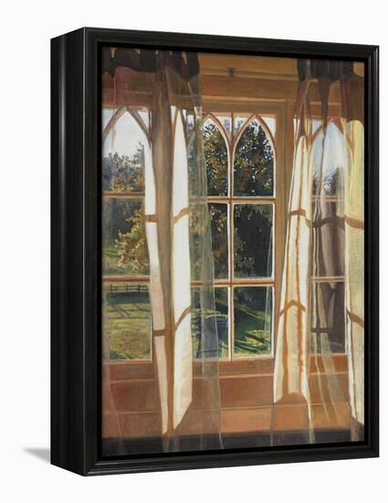 The yellow window, 2013,-Helen White-Framed Premier Image Canvas