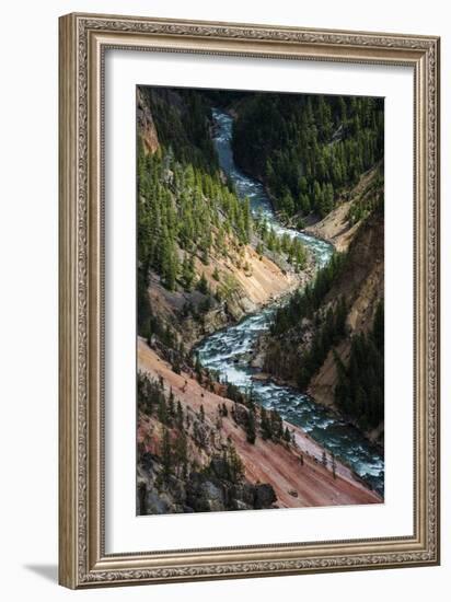 The Yellowstone River Carves Through The Grand Canyon Of The Yellowstone, Yellowstone National Park-Bryan Jolley-Framed Photographic Print