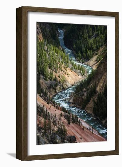 The Yellowstone River Carves Through The Grand Canyon Of The Yellowstone, Yellowstone National Park-Bryan Jolley-Framed Photographic Print