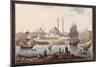 The Yeni Cami and the Port of Istanbul, Second Half of the 18th C-Jean-Baptiste Hilair-Mounted Giclee Print