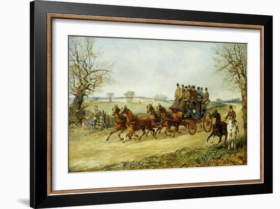 The York to London Royal Mail on the Open Road in Winter-Henry Thomas Alken-Framed Giclee Print