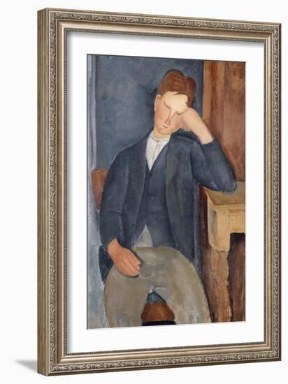 The Young Apprentice, 1918-1919-Amedeo Modigliani-Framed Giclee Print