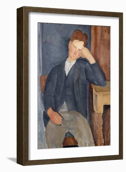 The Young Apprentice, 1918-1919-Amedeo Modigliani-Framed Giclee Print