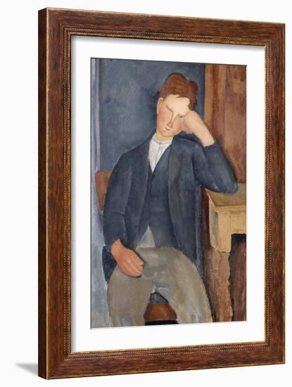 The Young Apprentice, 1918-1919-Amedeo Modigliani-Framed Giclee Print