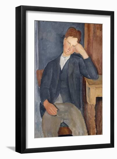 The Young Apprentice, 1918-1919-Amedeo Modigliani-Framed Giclee Print