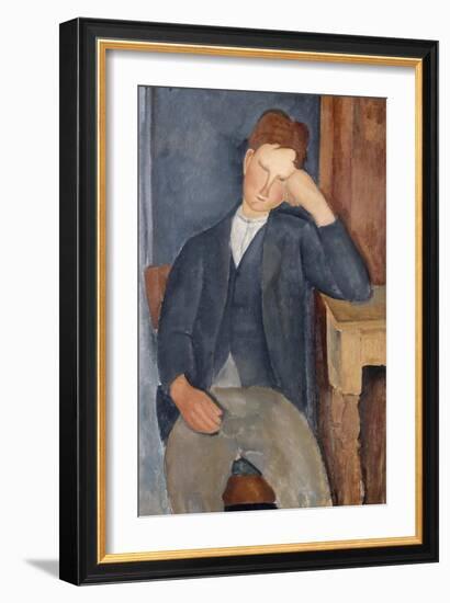 The Young Apprentice, 1918-1919-Amedeo Modigliani-Framed Giclee Print