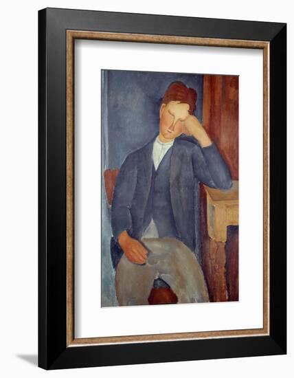 The Young Apprentice by Amedeo Modigliani-null-Framed Photographic Print