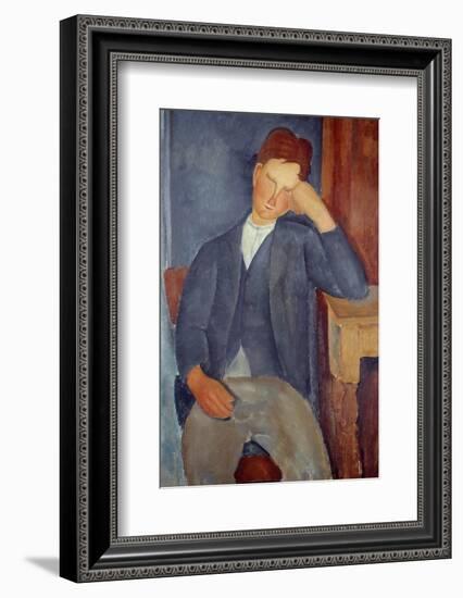 The Young Apprentice by Amedeo Modigliani-null-Framed Photographic Print