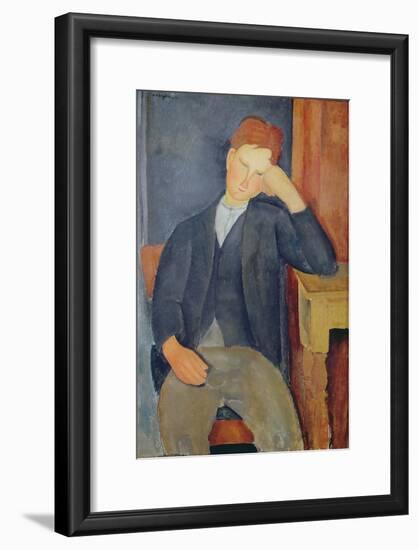 The Young Apprentice, c.1918-19-Amedeo Modigliani-Framed Giclee Print