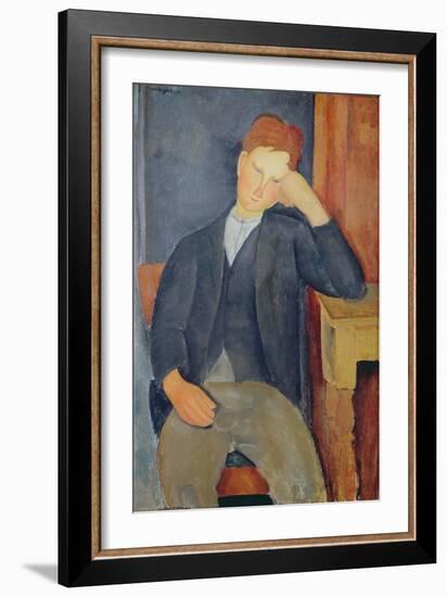 The Young Apprentice, c.1918-19-Amedeo Modigliani-Framed Giclee Print