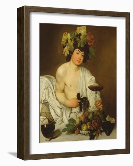 The Young Bacchus, c.1589-Caravaggio-Framed Giclee Print