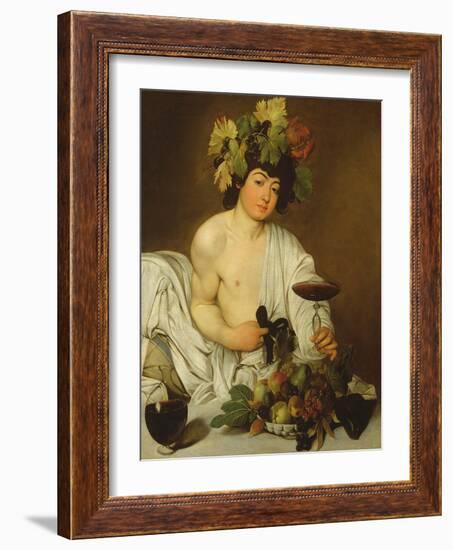 The Young Bacchus, c.1589-Caravaggio-Framed Giclee Print