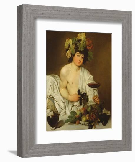 The Young Bacchus, c.1589-Caravaggio-Framed Giclee Print