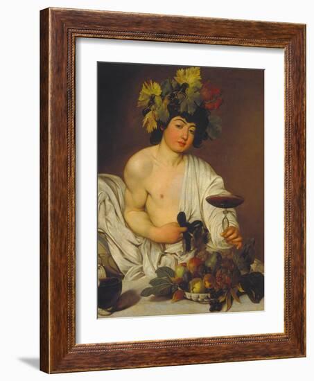 The Young Bacchus-Caravaggio-Framed Giclee Print