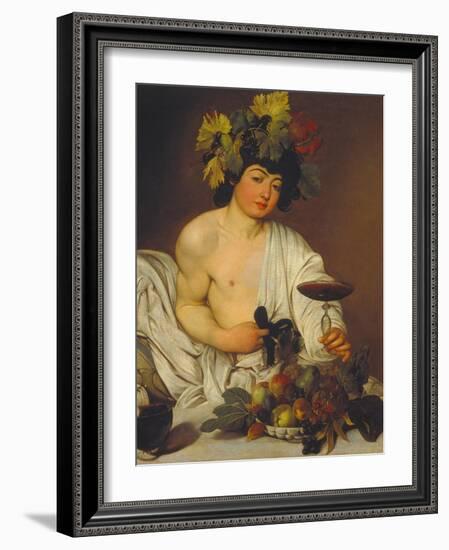 The Young Bacchus-Caravaggio-Framed Giclee Print