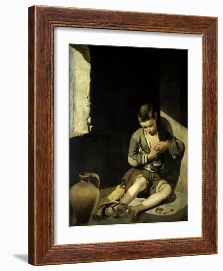 The Young Beggar. Circa 1645-1650-Bartolome Murillo-Framed Art Print