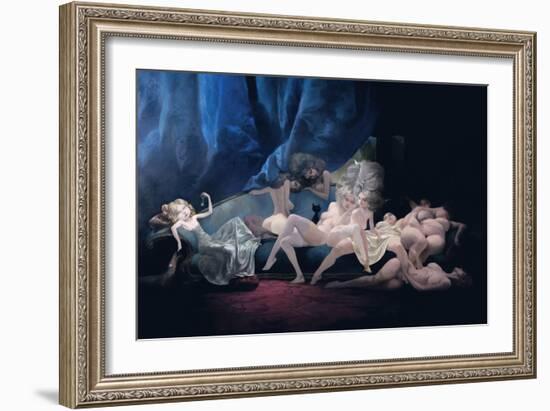 The Young Bride and Her Friends, from 'Bluebeard' by Charles Perrault (1628-1703)-Daniel Cacouault-Framed Giclee Print