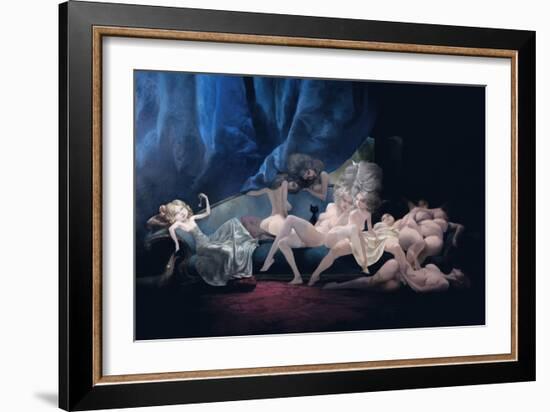 The Young Bride and Her Friends, from 'Bluebeard' by Charles Perrault (1628-1703)-Daniel Cacouault-Framed Giclee Print