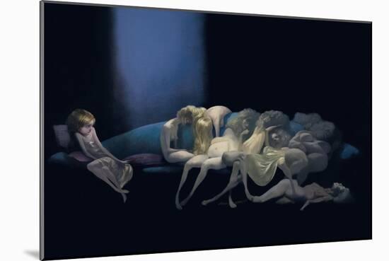 The Young Bride and the Dead Wives, from 'Bluebeard' by Charles Perrault (1628-1703)-Daniel Cacouault-Mounted Giclee Print