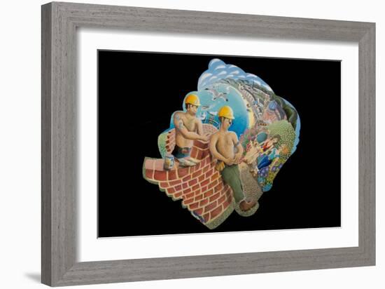 The Young Builder, 2010-Tony Todd-Framed Giclee Print