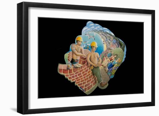The Young Builder, 2010-Tony Todd-Framed Giclee Print