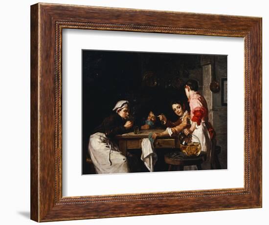 The Young Card Players-Joseph Bail-Framed Giclee Print