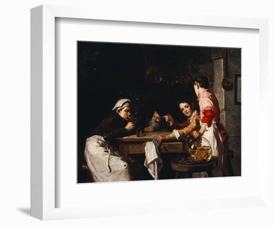 The Young Card Players-Joseph Bail-Framed Giclee Print