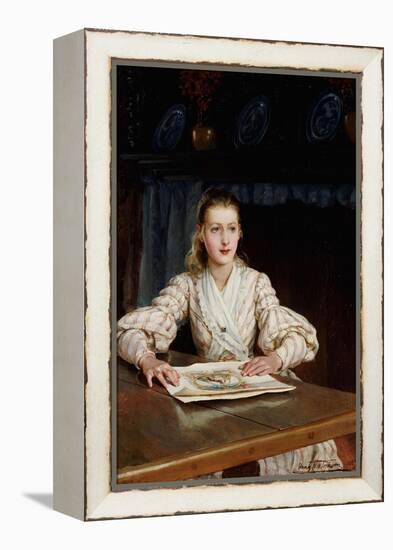 The Young Collector, 1889-John Brett-Framed Premier Image Canvas
