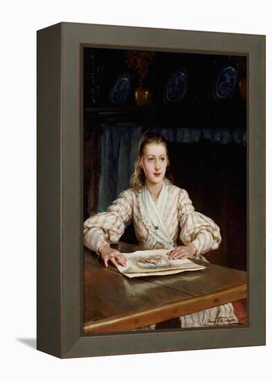 The Young Collector, 1889-John Brett-Framed Premier Image Canvas