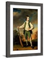 The Young Cricketer - Portrait of Lewis Cage, 1768-Francis Cotes-Framed Giclee Print