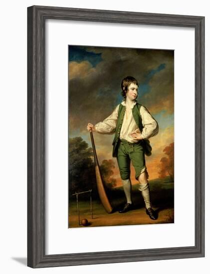 The Young Cricketer - Portrait of Lewis Cage, 1768-Francis Cotes-Framed Giclee Print