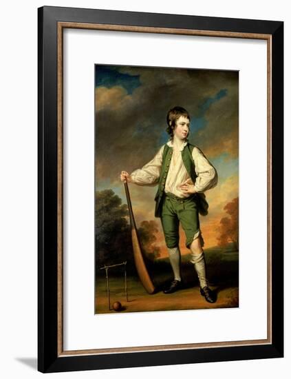 The Young Cricketer - Portrait of Lewis Cage, 1768-Francis Cotes-Framed Giclee Print