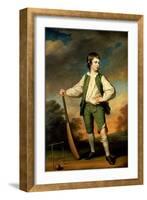 The Young Cricketer - Portrait of Lewis Cage, 1768-Francis Cotes-Framed Giclee Print